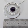 Amethyst Pendant on Sterling Silver Wire Chain