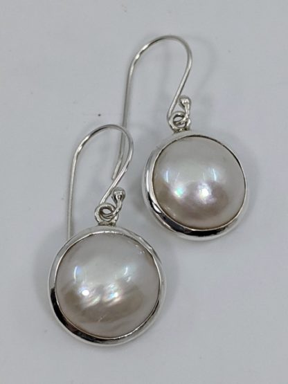 Pearl Earrings, Mabe, Cultured, Drops