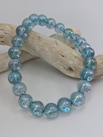 Stretch Bracelet, Aqua Aura