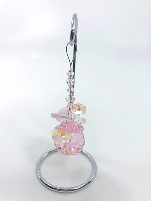 Crystal Suncatcher - Light Pink