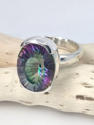 Mystic Quartz (Titanium Treated) Ring