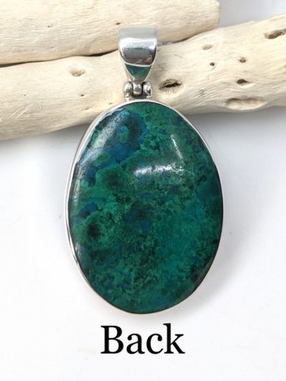 Chrysocolla Pendant in Sterling Silver