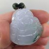 Lilac Jade Hand Carved Buddha Necklace