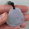 Lilac Jade Hand Carved Buddha Necklace