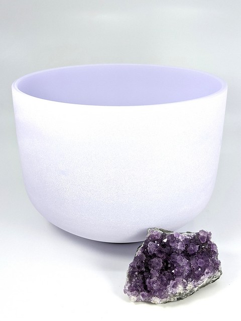 Crystal Singing Bowls - Frosted Amethyst