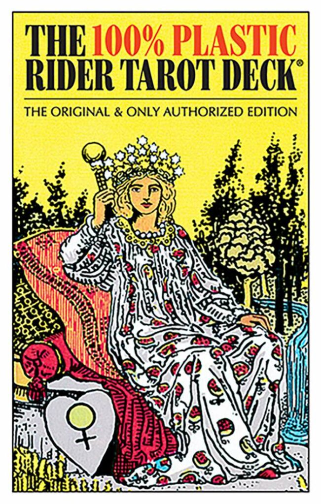 The 100% PLASTIC RIDER WAITE TAROT DECK