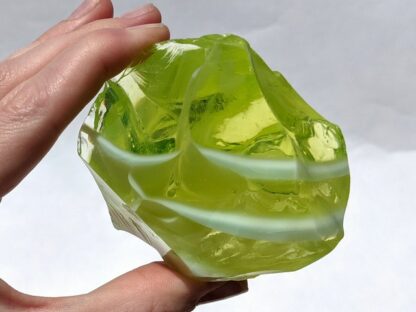 Andara, Angel Aura / Radium Green, Heart, Large, Gem Quality, Monatomic, Mt Shasta, USA, 287.4g