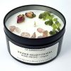 Chakra Candle: Higher Heart / Thymus Chakra: Living Your Personal Truth. Rose Peony, 100% Soy Wax Candle.