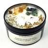 Chakra Candle: Earth Star Chakra: The Base of Foundation for Life. Oakmoss & Amber, 100% Soy Wax Candle.