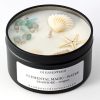 Elemental Magic Candle: Water: Peace, Healing, Empathy. Seashore, 100% Soy Wax Candle.