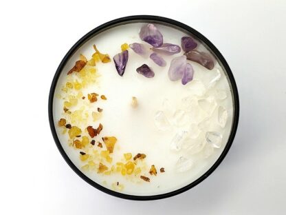 Elemental Magic Candle: Spirit / Ether: Celestial Energy, Infinity. Tibetan Mountain Temple, 100% Soy Wax Candle.