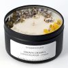 Chakra Candle: Crown Chakra: Transcendental, Divine. Lotus Flower, 100% Soy Wax Candle.