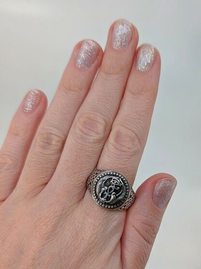 Egyptian Ankh & Eye of Horus Ring