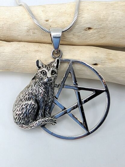 Cat & Pentacle Pendant