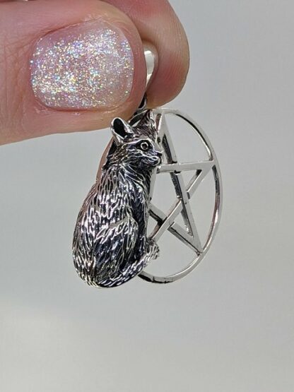 Cat & Pentacle Pendant