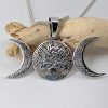Triple Goddess with Pentacle Pendant