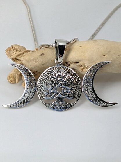 Triple Goddess with Pentacle Pendant