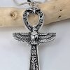 Egyptian Ankh with Horus, Eye of Ra & Hieroglyphics Pendant