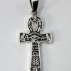 Egyptian Ankh with Eye of Horus & Hieroglyphics Pendant