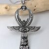 Egyptian Ankh with Wings of Isis Pendant