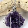 amet-wp-100 Amethyst Wire Wrapped Pendant