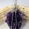 amet-wp-101 Amethyst Wire Wrapped Pendant