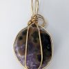 amet-wp-103 Amethyst Wire Wrapped Pendant