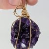amet-wp-103 Amethyst Wire Wrapped Pendant