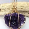 amet-wp-104 Amethyst Wire Wrapped Pendant