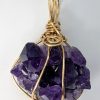 amet-wp-105 Amethyst Wire Wrapped Pendant