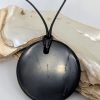 Shungite Small Disc, Necklace shung-n-103