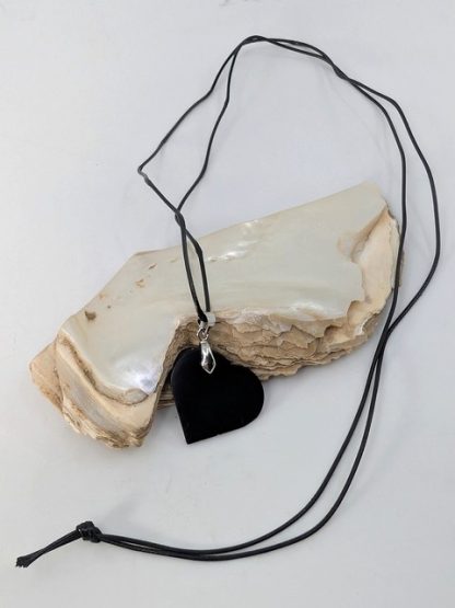 Shungite Heart, Necklace shung-n-101