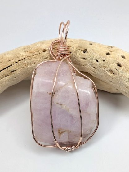Kunzite Wire Wrapped Pendant kunz-p-103