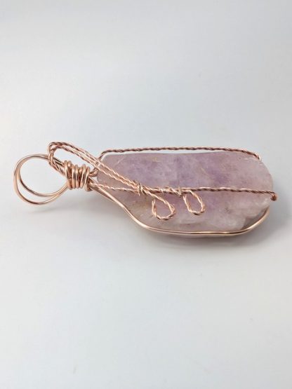Kunzite Wire Wrapped Pendant kunz-p-103