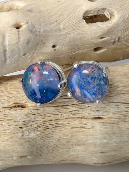 Opal, Triplets, Coober Pedy, Australia Studs opal-e-101