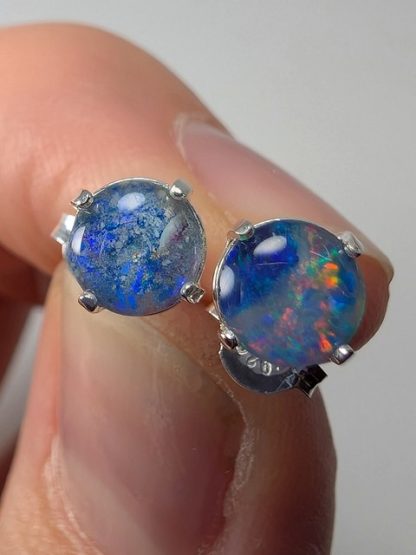 Opal, Triplets, Coober Pedy, Australia Studs opal-e-101