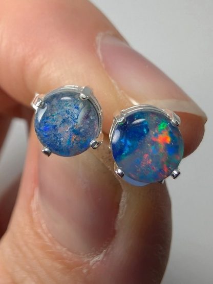 Opal, Triplets, Coober Pedy, Australia Studs opal-e-101