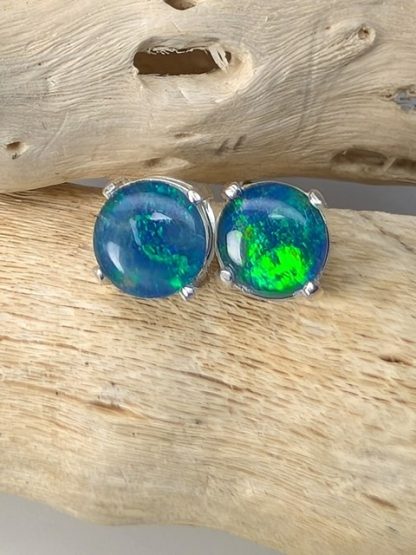 Opal, Triplets, Coober Pedy, Australia Studs opal-e-100