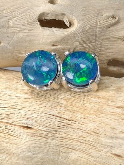 Opal, Triplets, Coober Pedy, Australia Studs opal-e-100