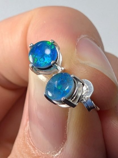Opal, Triplets, Coober Pedy, Australia Studs opal-e-100