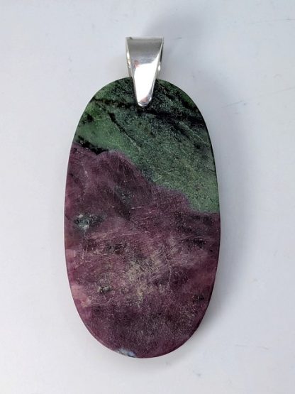 rubyz-p-007 Ruby in Zoisite (Anyolite) Pendant