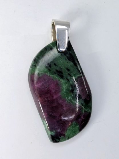 rubyz-p-008 Ruby in Zoisite (Anyolite) Pendant