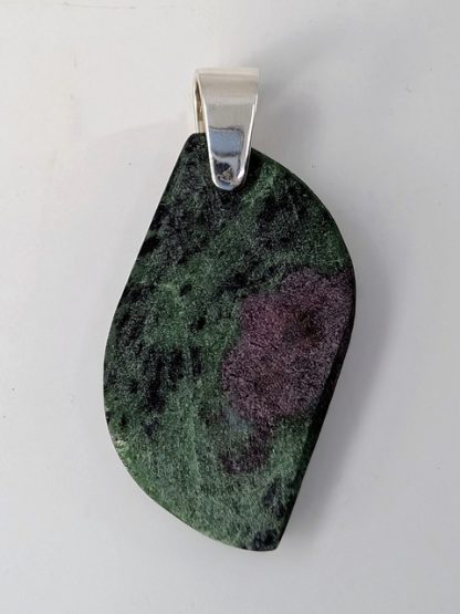 rubyz-p-008 Ruby in Zoisite (Anyolite) Pendant