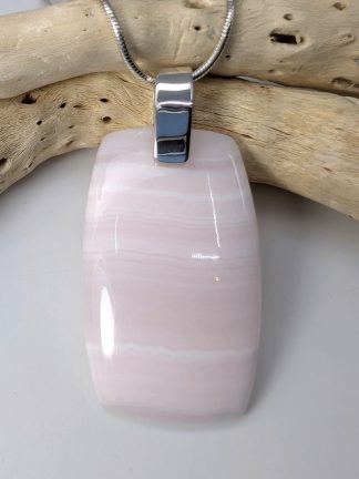 para-p-001 Pink Aragonite Pendant