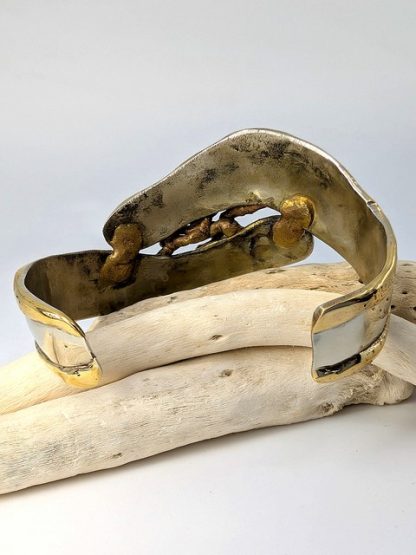 Copper, Nickel Silver & Brass Handmade Cuff, Australia copb-b-001