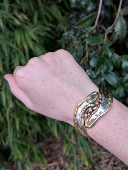 Copper, Nickel Silver & Brass Handmade Cuff, Australia copb-b-001
