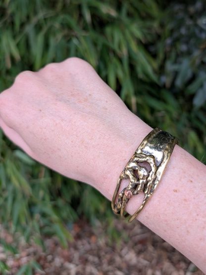 Copper, Nickel Silver & Brass Handmade Cuff, Australia COPB-B-002