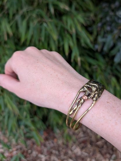Copper, Nickel Silver & Brass Handmade Cuff, Australia COPB-B-002