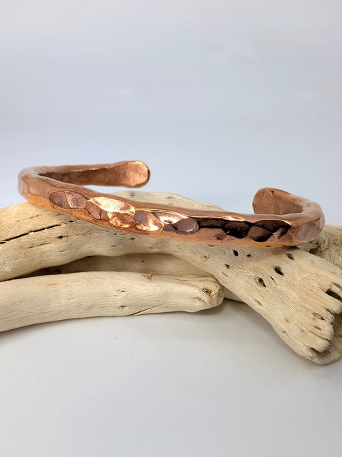 Copper, Hammered Solid Handmade Cuff, Australia