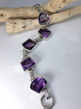Amethyst Bracelet, Adjustable